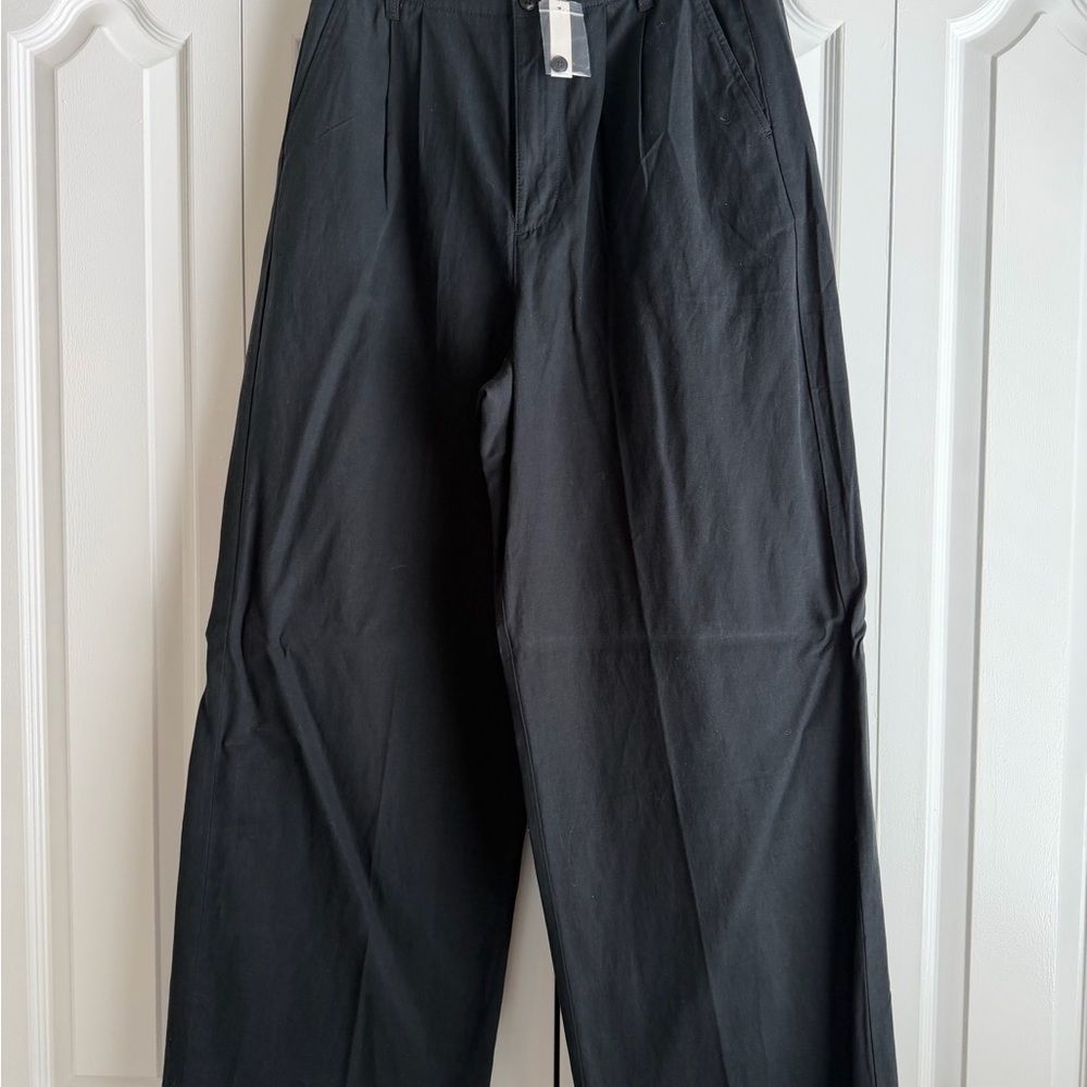 Madewell Women's Black Harlow Wide Leg Pants